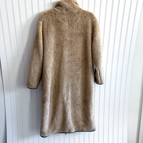 Anine Bing Ryder Camel Faux Fur Long Coat Teddy Jacket - Picture 5 of 6